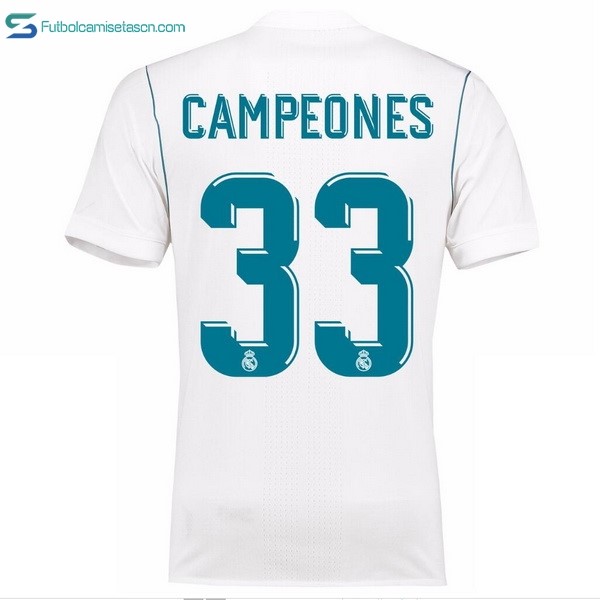 Camiseta Real Madrid 1ª Campeones 2017/18